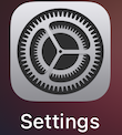IOS settings icon