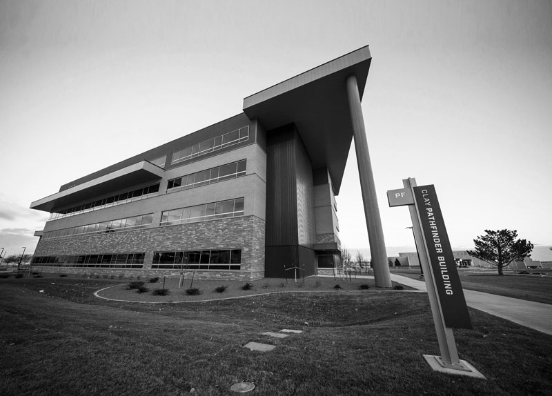 LCCC's Clay Pathfinder Building is the starting point for new students, housing admissions, advising and the student hub among other areas.