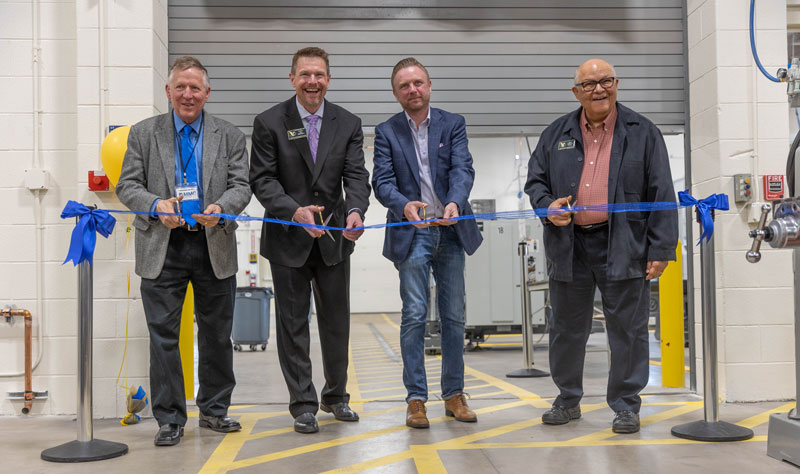 photo of the ribbon cutting for the AMMC