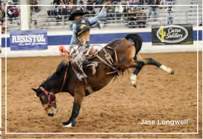 Jase Longwell bronc riding