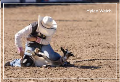 MyLee Welch goat tying