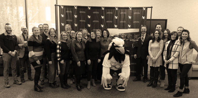 Laramie County Community College and Blue Federal Credit Union partnered to name the Blue Federal Credit Union Recreation & Athletics (RAC) Complex. The partnership between LCCC and Blue is an opportunity for both organizations to reach even deeper into the community and support the work happening at both institutions. Blue joined other project partners to help move the RAC renovation and expansion forward, while also seeking opportunities to engage with students and continue making a positive impact on the Cheyenne community. To date Blue’s sponsorship is the largest private contribution to the project.