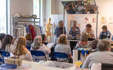 Clay Watercolor class demonstration