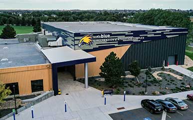 RAC exterior entrance from above