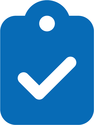 icon of a clipboard with check mark