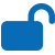 icon of an open lock