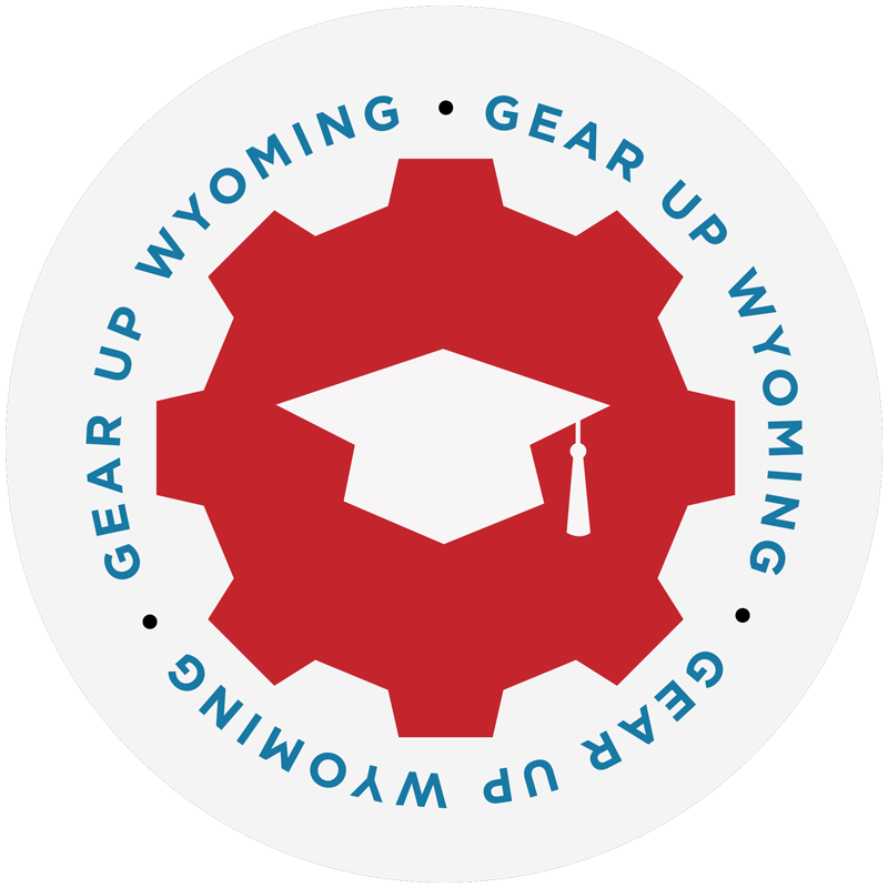 gear up logo that looks like a gear and says "GEAR UP Wyoming"