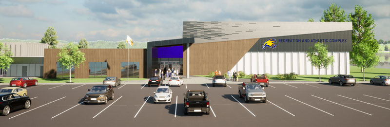 mock up design of exterior of RAC after the renovation