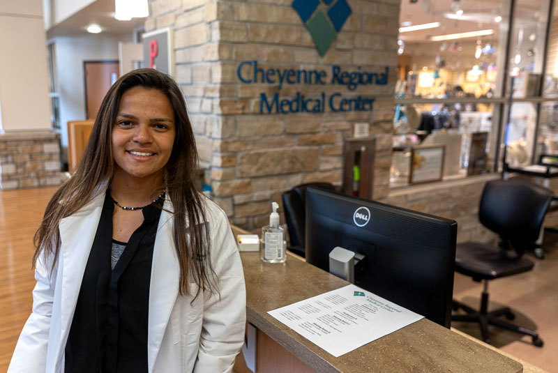 Photo of Thalita Portela at the Cheyenne Regional Medical Center