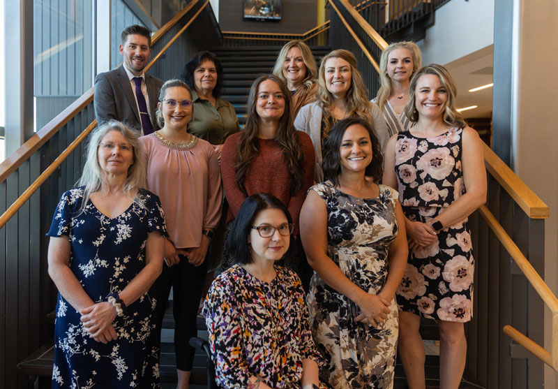 photo of the CPM graduates on a staircase