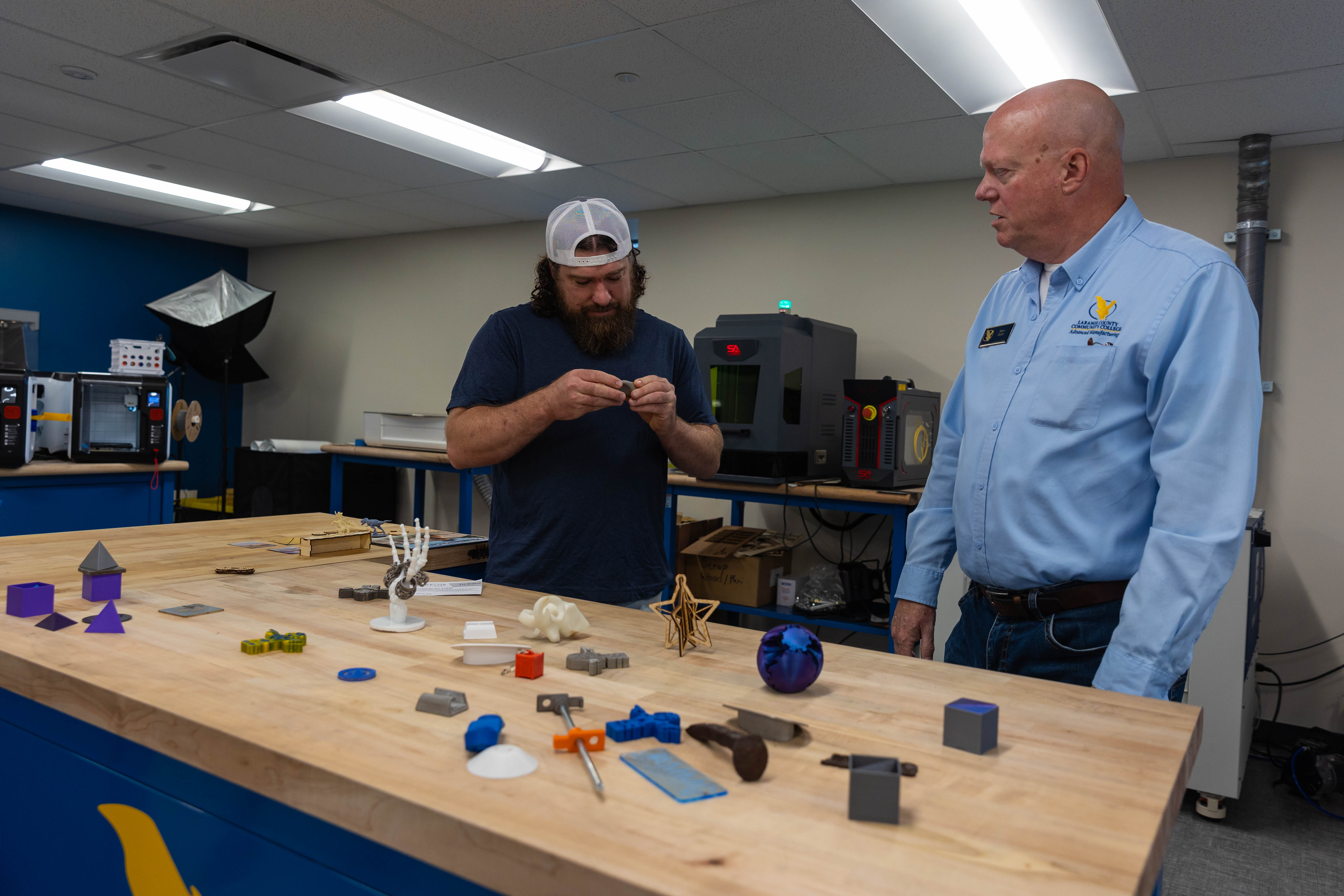 AMMC director Dave Curry gives a tour of the Concept Forge