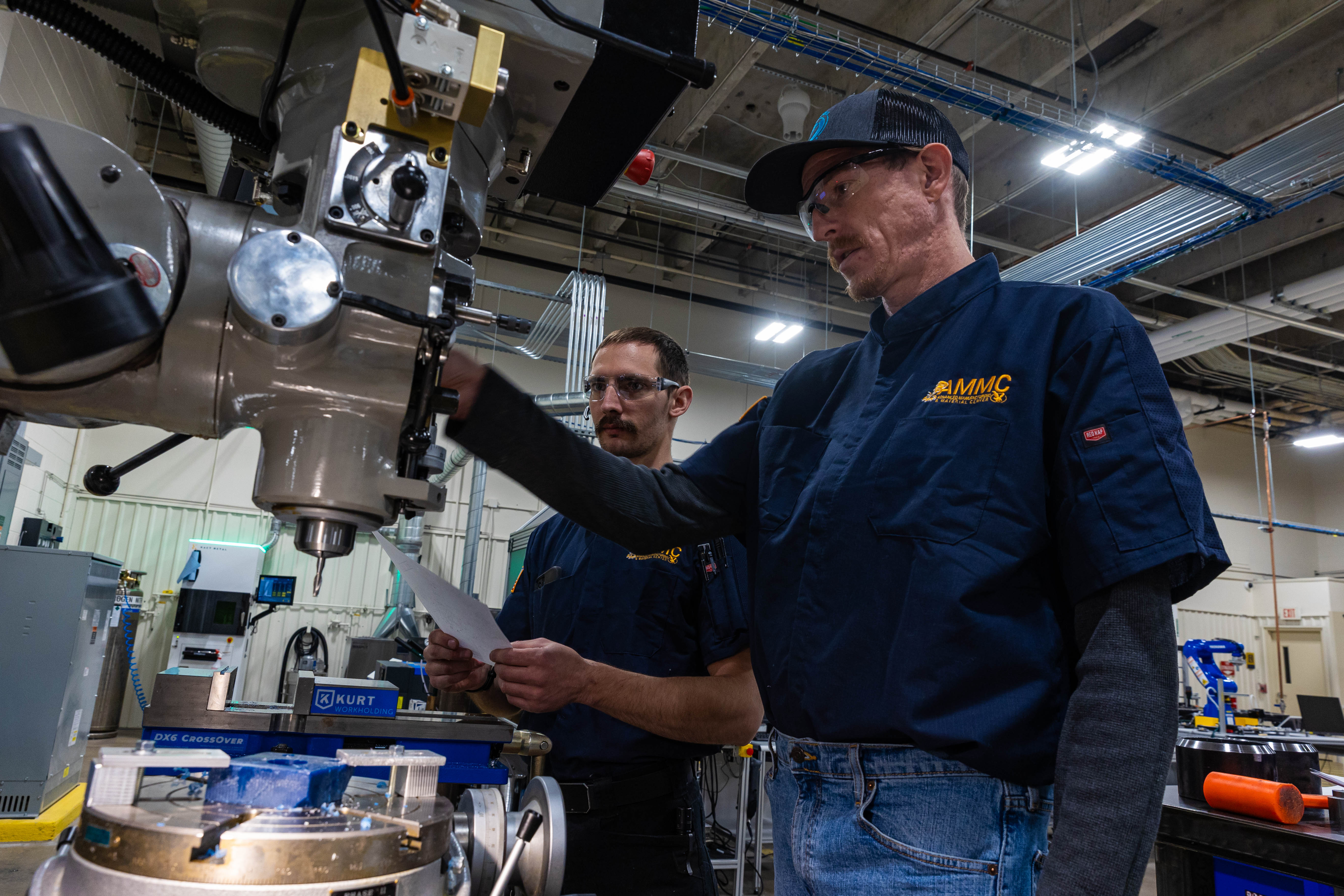 LCCC students work in the Advanced Manufacturing & Material Center