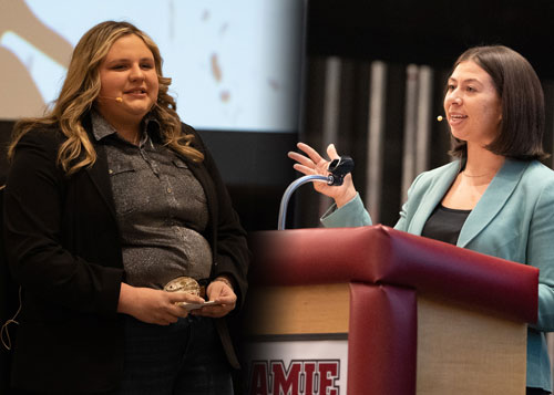 LCCC students  Hailey Hushbeck and Arianna Vali