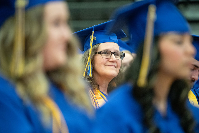 Kathryn Masters at commencement