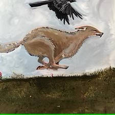 Evelyn Slovik's painting "The Scavengers"