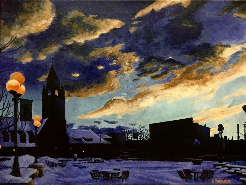 Painting of Cheyenne Depot by Dane Frankhouser