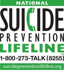 Suicide Prevention Lifeline 1-800-273-8255