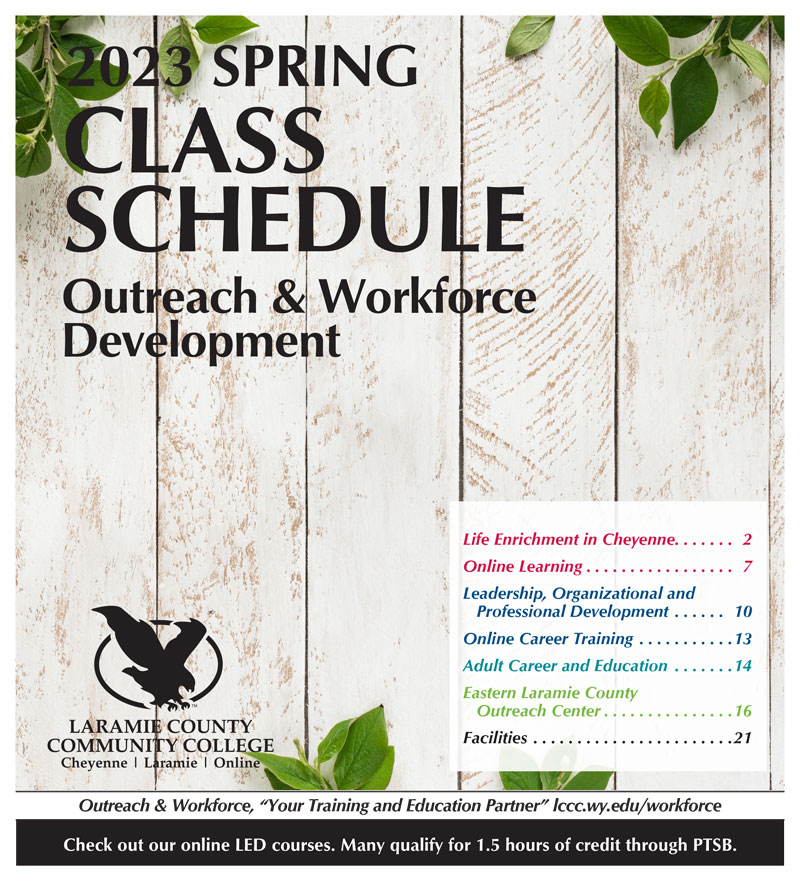 2022 Summer Class Schedule for Outreach and Workforce Development
