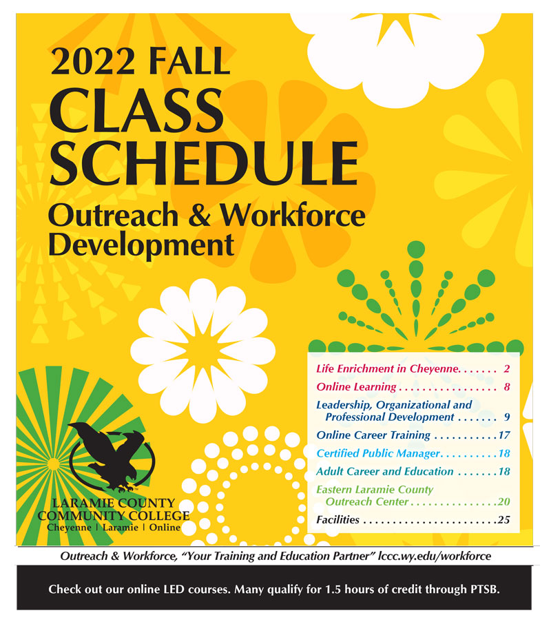 2022 Summer Class Schedule for Outreach and Workforce Development