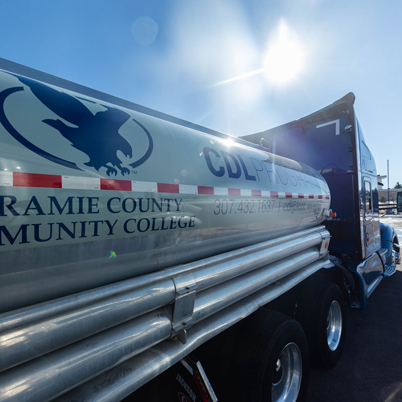 photo of one of the LCCC semi trucks