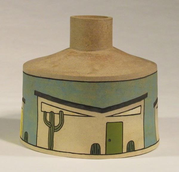 Ceramic pot by Artist Carol McDonald