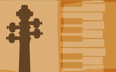 drawing of musical instruments