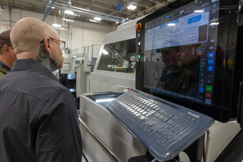 photo of the computer running one of the machines in the AMMC